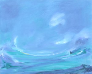 CATTERLINE LANDSCAPE II. Oil on canvas, 65 x 81cm. Private collection