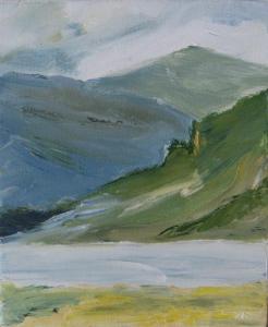 MUICK VALLEY NEAR QUEEN VICTORIA'S HUNTING LODGE. Oil on canvas, 25 x 18cm. Private collection
