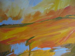 SUMMER IN SAUSSIGNAC. Oil on canvas, 65 x 75cm. Available for sale