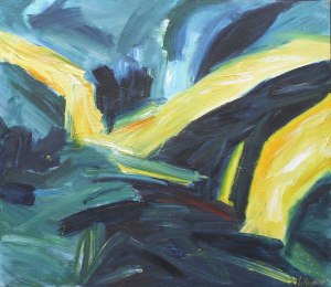 WHEN THE SUN BREAKS THROUGH. Oil on canvas, 100 x 120cm. Private collection