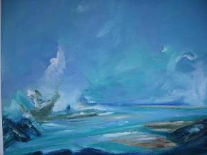 WINTERS DAY ON DINNET MUIR IV. Oil on canvas, 61 x 76cm. Available for sale